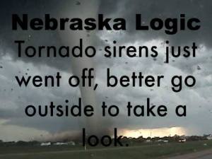 Nebraska tornado sign